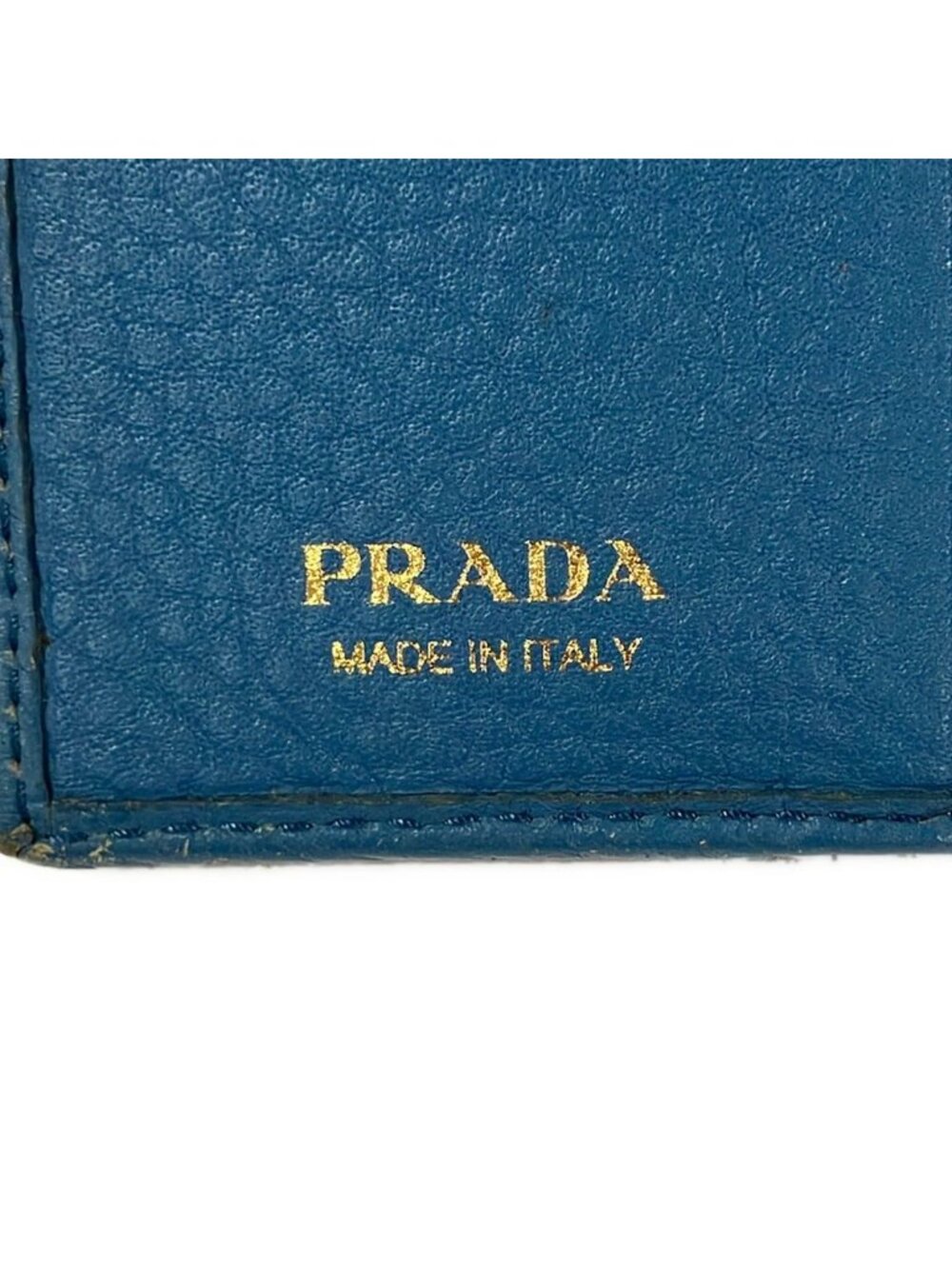 Prada Bifold Wallet Light Blue Leather - Picture 5 of 6